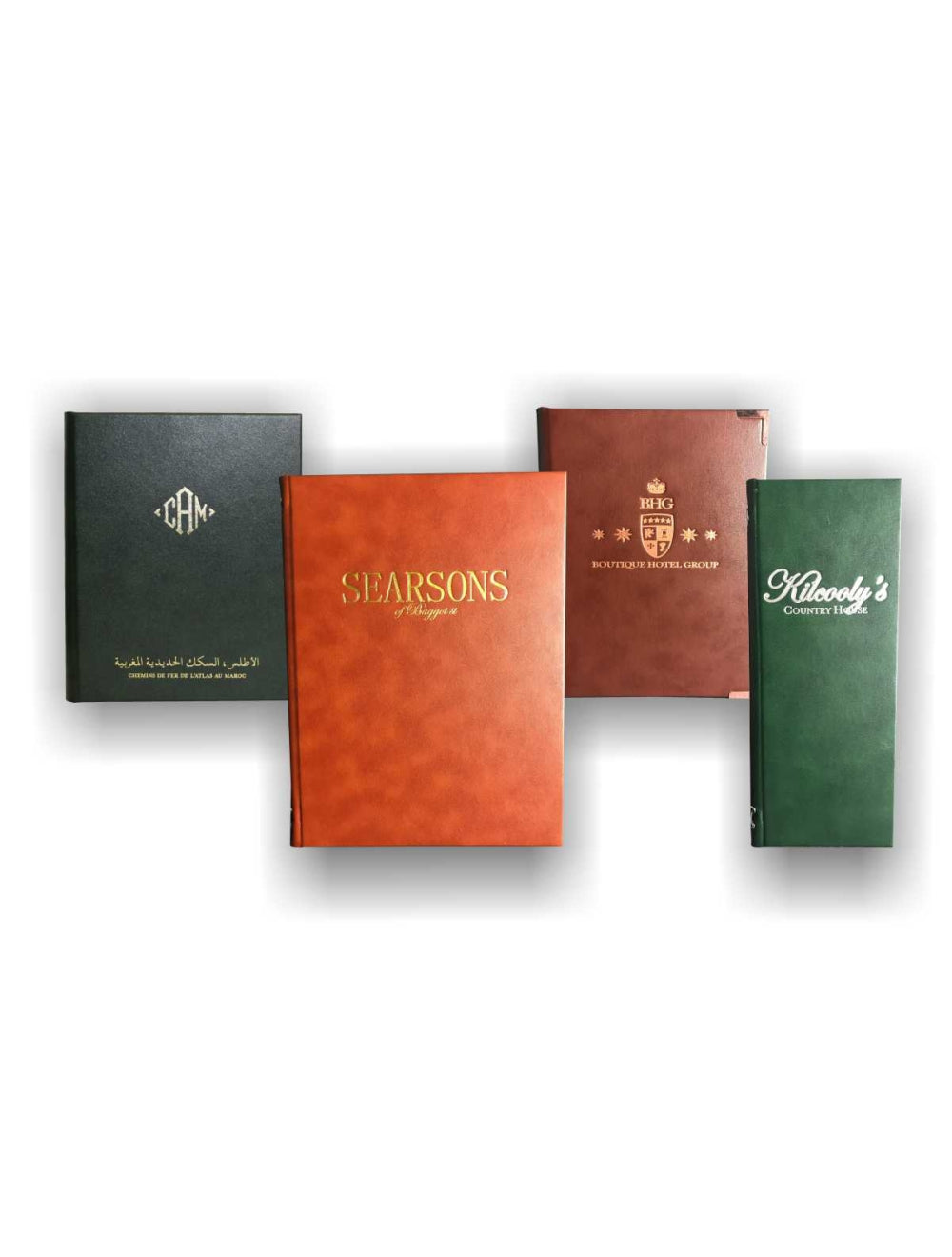 Leather Style Guest Information Folders