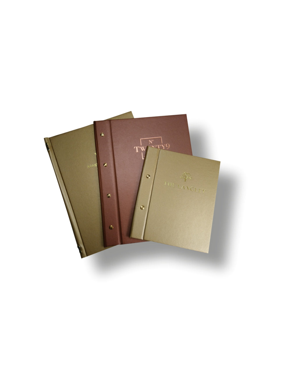 Metallic Menu Covers